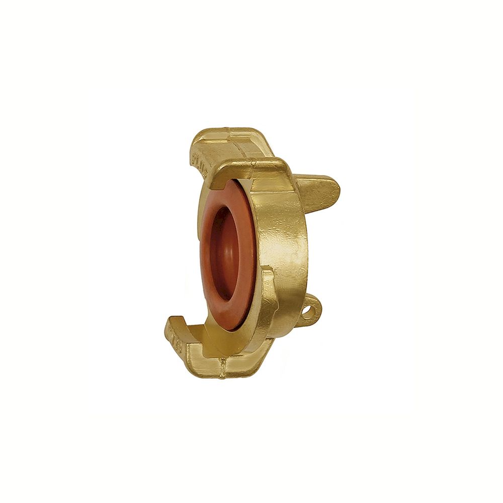 Riegler 107818. GEKA-Blindkupplung, für Trinkwasser, Messing blank