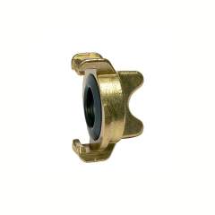 Riegler 107774.GEKA blind coupling, bright brass