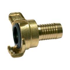 Riegler 107777.GEKA hose piece, 360° rotating, bright brass, I.D. 19