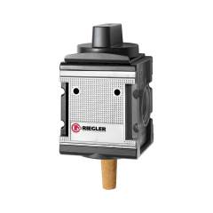 Riegler 133133. Kugelhahn 3/2-Wege »multifix«, abschließbar, BG 4, G 3/4