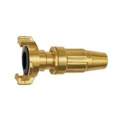 Riegler 107801.GEKA spray nozzle with coupling connector, bright brass, DN 13