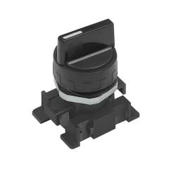 Riegler 106446. Kurzer Drehhebel, schwarz, 2 Stellungen, monostabil