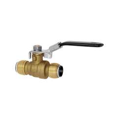 Riegler 117048.Ball valve, Brass, »sharkbite«, for pipe ø 35 mm