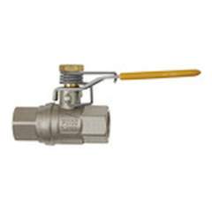 Riegler 103227.Safety ball valve with spring reset, nickel-plated brass, Rp 1/4