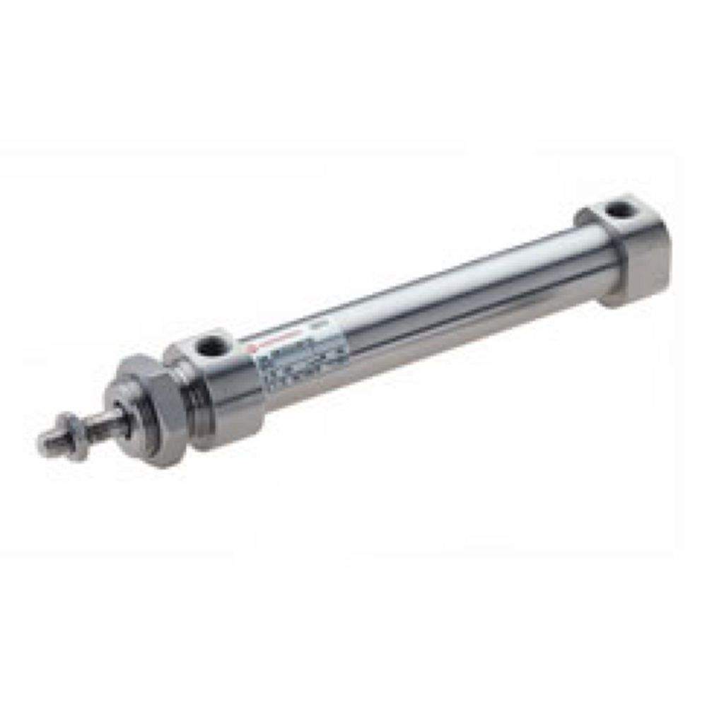 Norgren KM/8026/M/135. ISO roundline double acting stainless steel cylinder, 25mm diameter, 135mm stroke