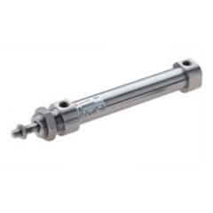 Norgren KM/8026/M/60. ISO roundline double acting stainless steel cylinder, 25mm diameter, 60mm stroke