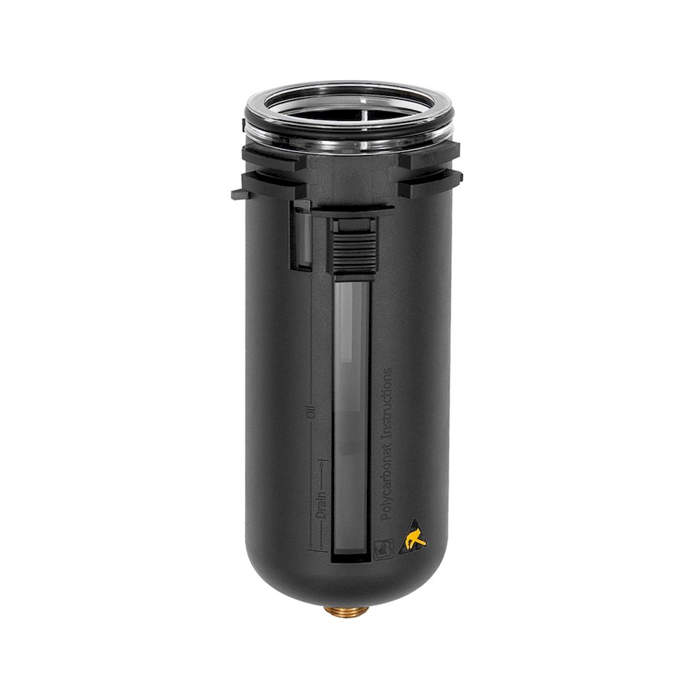 Riegler 135863. Polycarbonatbehälter mit Schutzkorb, ohne Ablassventil