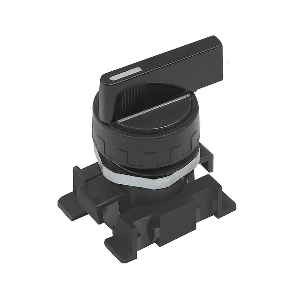 Riegler 106450. Langer Drehhebel, schwarz, 2 Stellungen, monostabil