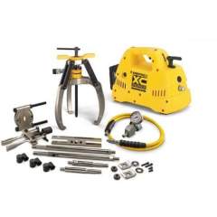 Enerpac LGHMS310CE, 10 Ton, 3 Jaw, Hydraulic Lock-Grip Master Puller Set with Cordless Pump, 230V