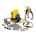 Enerpac LGHMS310EE, 10 Ton, 3 Jaw, Hydraulic Lock-Grip Master Puller Set with Electric Pump, 230V