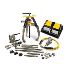 Enerpac LGHMS314A, 14 Ton, 3 Jaw, Hydraulic Lock-Grip Master Puller Set with Air Pump