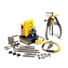 Enerpac LGHMS314EE, 14 t, 3 Armige, Hydraulischer Lock-Grip Universal Abzieher-Satz mit Elektrischer Pumpe, 230V