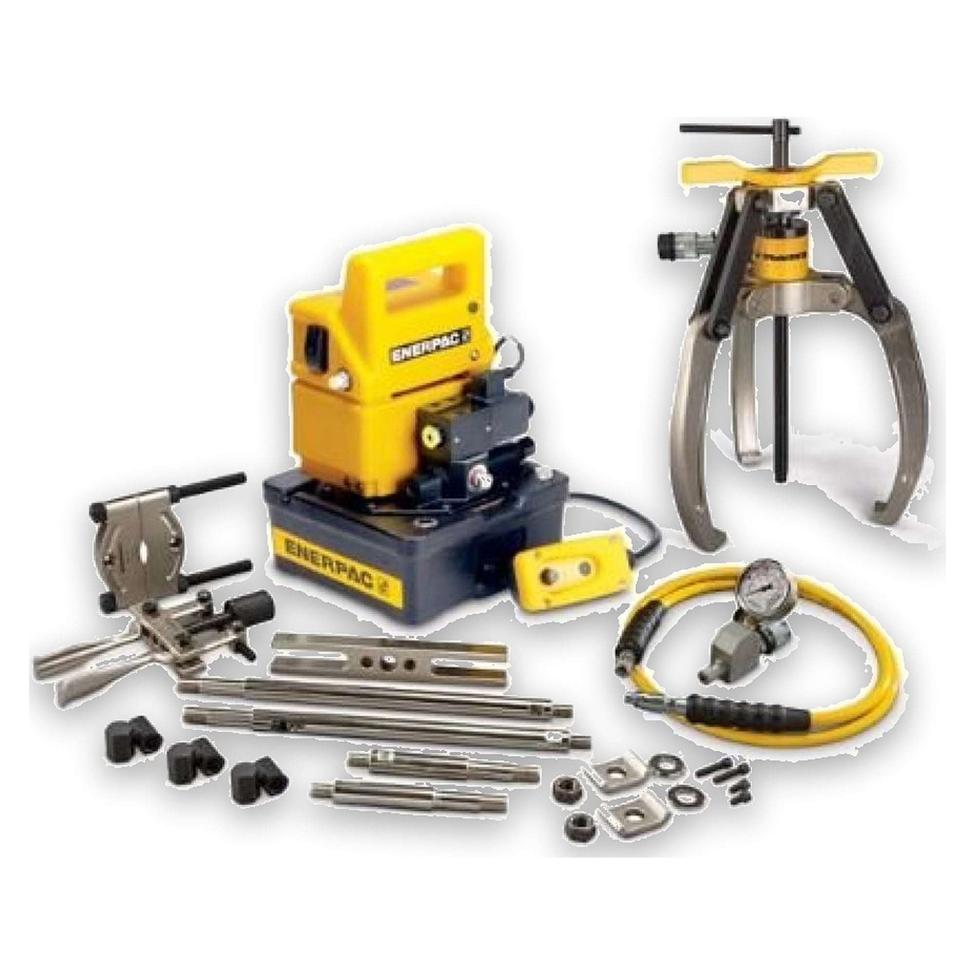 Lock-Grip-Universalabzieher-Satz, 14 t, 3-armig, Elektropumpe 230 V - Enerpac LGHMS314EE