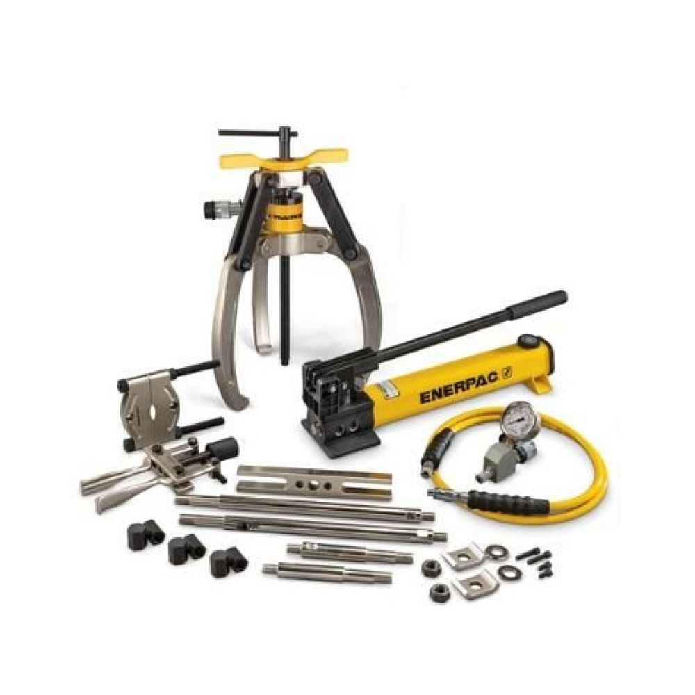 Enerpac LGHMS314H, 14 Ton, 3 Mordazas, Conjuntos de Extractor Lock-Grip Master Hidráulico con Bomba manual