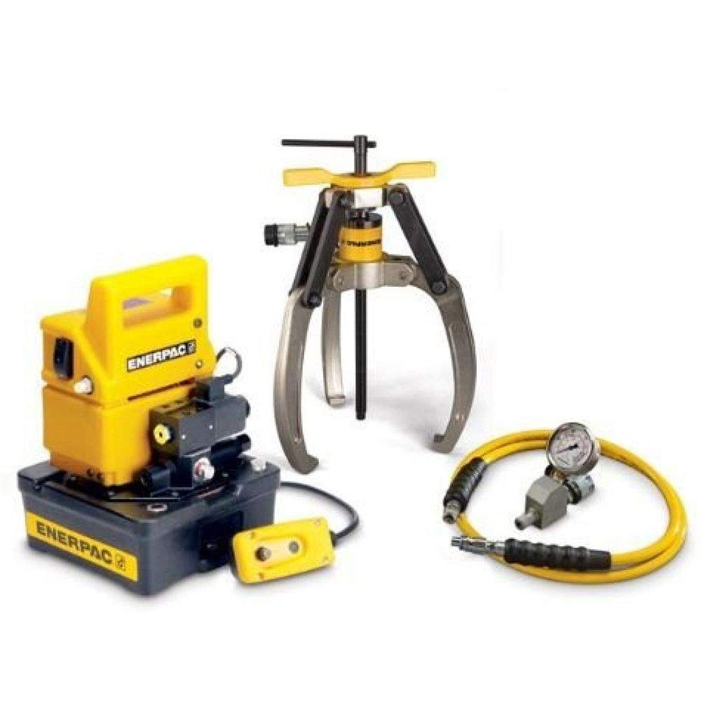 Enerpac LGHS310EB, 10 Ton, 3 Mordazas, Conjuntos de Extractor Lock-Grip Hidráulico con eléctrico Bomba, 115V