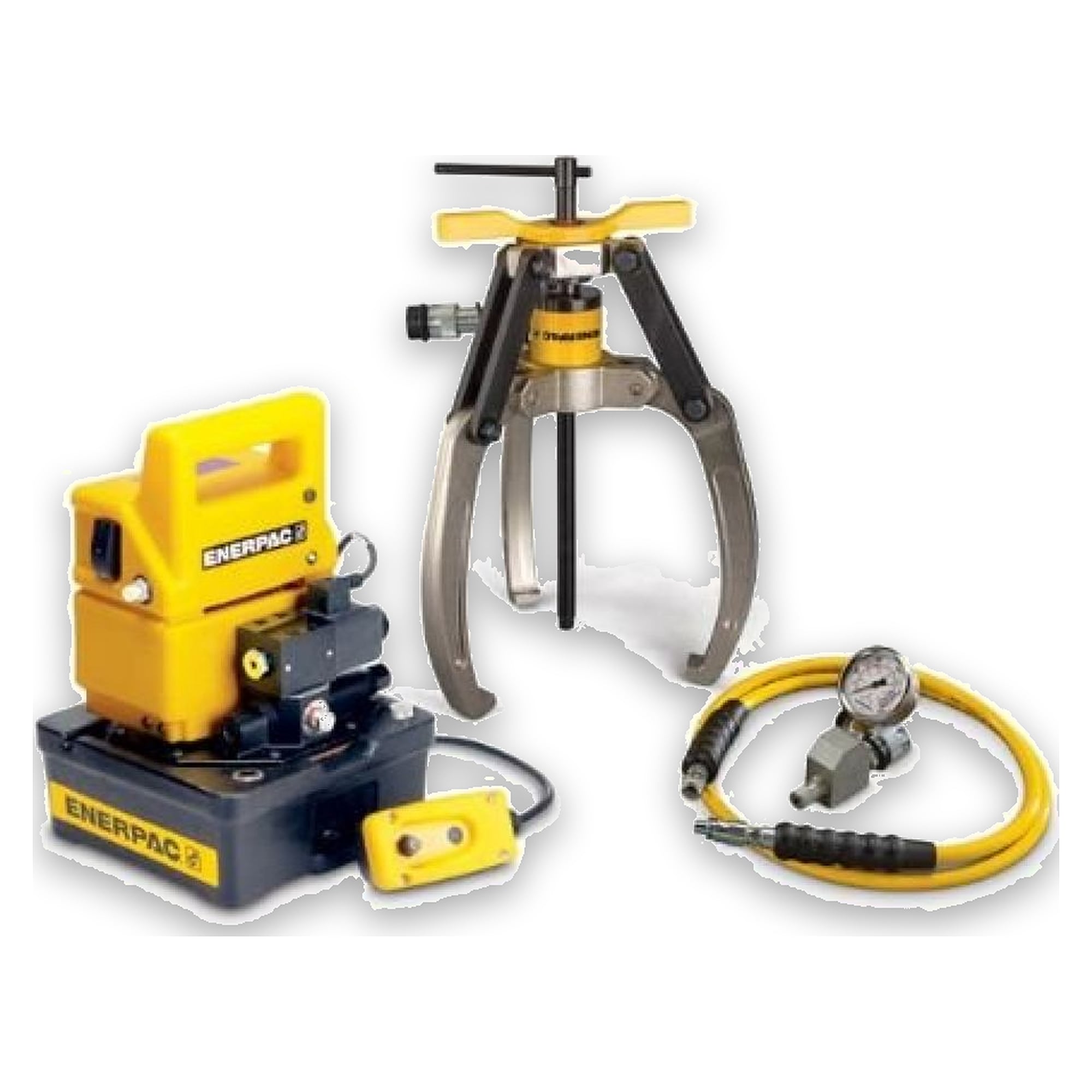 Lock-Grip-Abzieher-Satz, 14 t, 3-armig, Elektropumpe 115 V - Enerpac LGHS314EB
