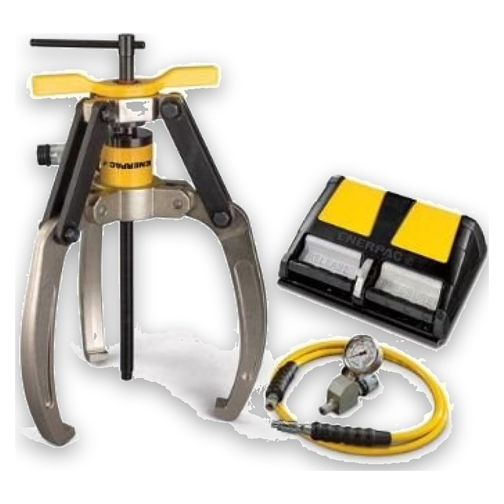 Lock-Grip-Abzieher-Satz, 24 t, 3-armig, Luftpumpe - Enerpac LGHS324A