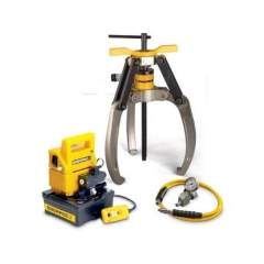 Enerpac LGHS324EB, 24 Ton, 3 Jaw, Hydraulic Lock-Grip Puller Set with Electric Pump, 115V