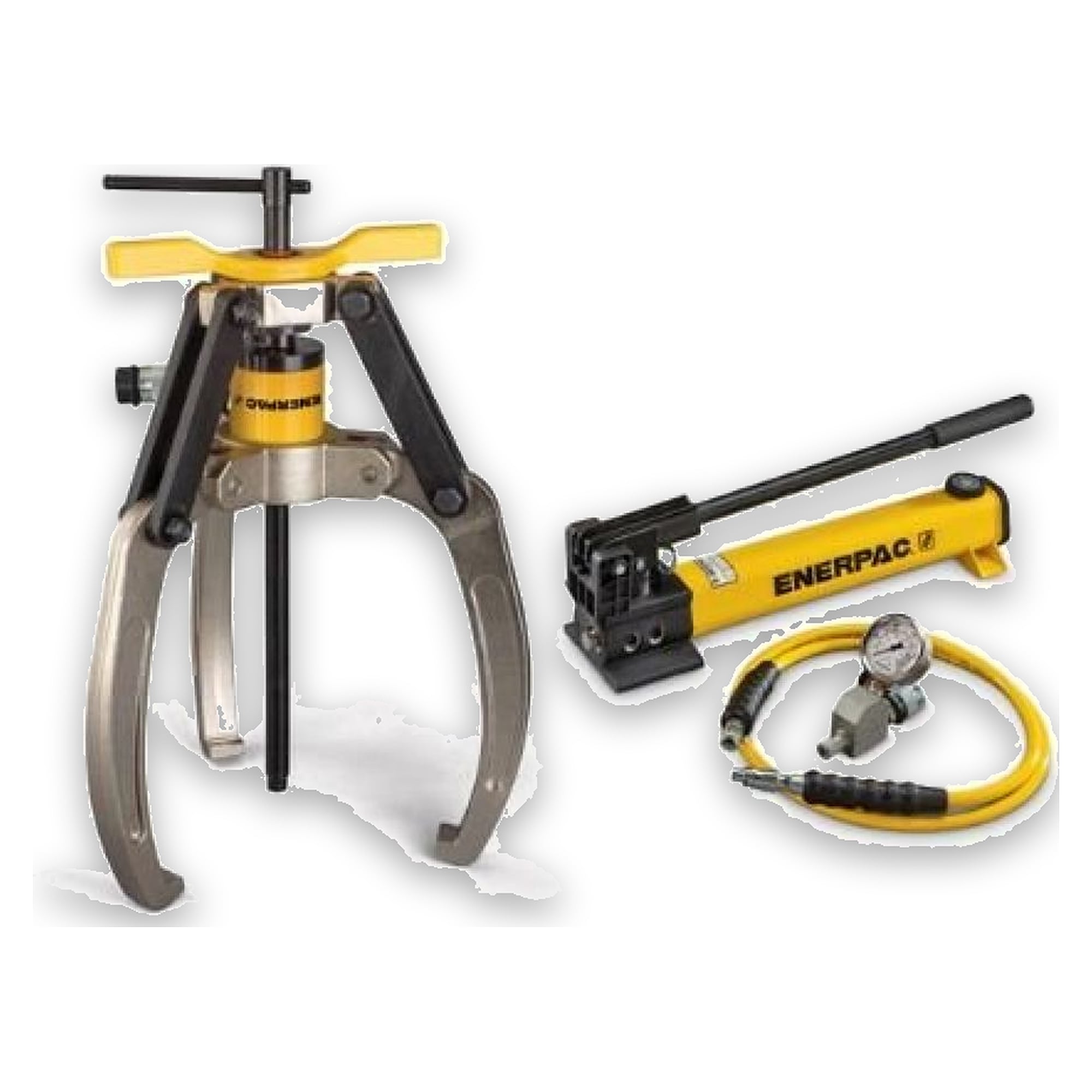 Lock-Grip-Abzieher-Satz, 24 t, 3-armig, Handpumpe - Enerpac LGHS324H