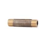 Riegler 111090.Pipe double nipple, G 1 1/2, Length 80 mm, Bright brass