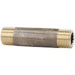 Riegler 111084.Pipe double nipple, G 1 1/4, Length 100 mm, Bright brass