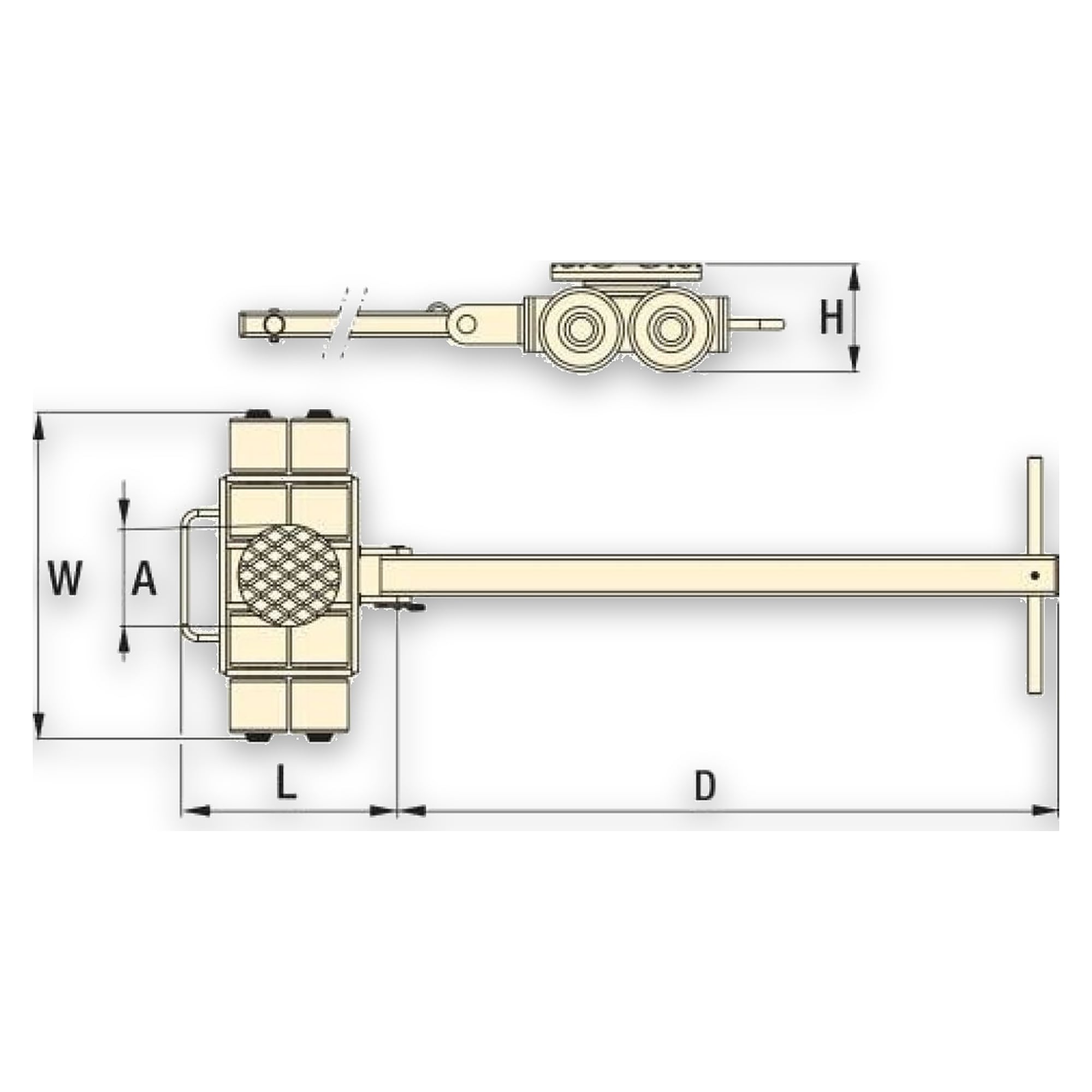Wälzwagen auf Rädern, 314 kN - Enerpac MLSF35