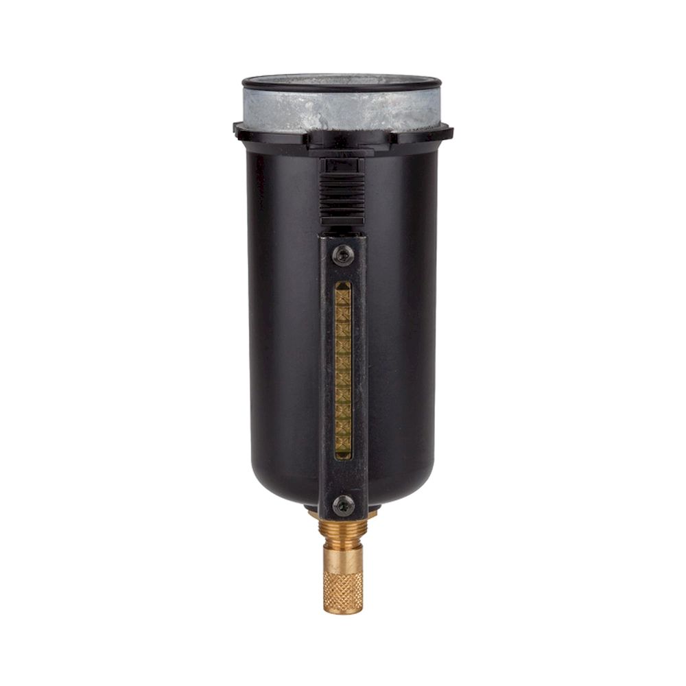 Riegler 100503. Metallbehälter mit Sichtrohr, inkl. O-Ring, mit autom. Ablass BG3