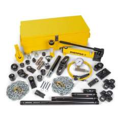 Enerpac MS210, 50 kN, Hydraulic Cylinder and Hand Pump Set with 35 Cylinder Attachments