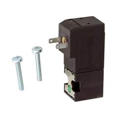 Riegler 106643. 3/2-Mini-Magnetventil direktgesteuert NC, 24 VDC, f.Gerätestecker