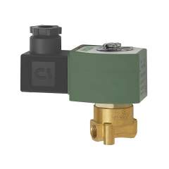 Riegler 102824.2/2-way solenoid valve, NC, directly operated, 24 V DC, G 1/8