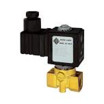 Riegler 102895.2/2-solenoid valve,NC,dir. operated,24V DC,8W,FKM,G1/4,PN0-2bar