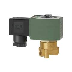 Riegler 102826.2/2-way solenoid valve, NC, directly operated, 24 V DC, G 1/4