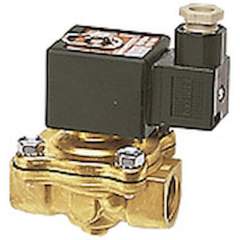 Riegler 102833.2/2-way solenoid valve, NC, force pilot operated, 230 V, Rp 3/8