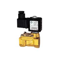 Riegler 102938.2/2-solenoid valve,NC,pilot operat., 24V DC,8W,NBR,G1/2,0.2-16bar