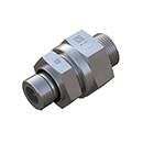 Stauff 6010005010. Male Stud Check Valve Flow from Stud End, Size: 42L 2 1/2 BSP, Profile Sealing Valve Body only Opening Pressure: 2 Bar Steel, Zinc/Nickel-Plated
