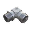 Stauff 6030007549. Male Stud Elbow Size / Type: 12L "1/4 BSP Metallic Sealing" Only Fitting Body Steel, Zinc/Nickel-Plated