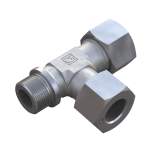 Stauff 6010008678. L-Einschraubverschraubung Baugröße:06S 1/4 NPT mit Schneidring und Mutter Stahl, Zink/Nickel-beschichtet