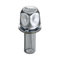 Stauff 1910002456. Einfüll-und Belüftungsfilter aus Metall, Flanschbefestigung Stahlkappe, Zink/Nickel, Ø47mm ohne Abschließvorrichtung ohne Luftfilter Metall-Einfüllsieb (65mm)