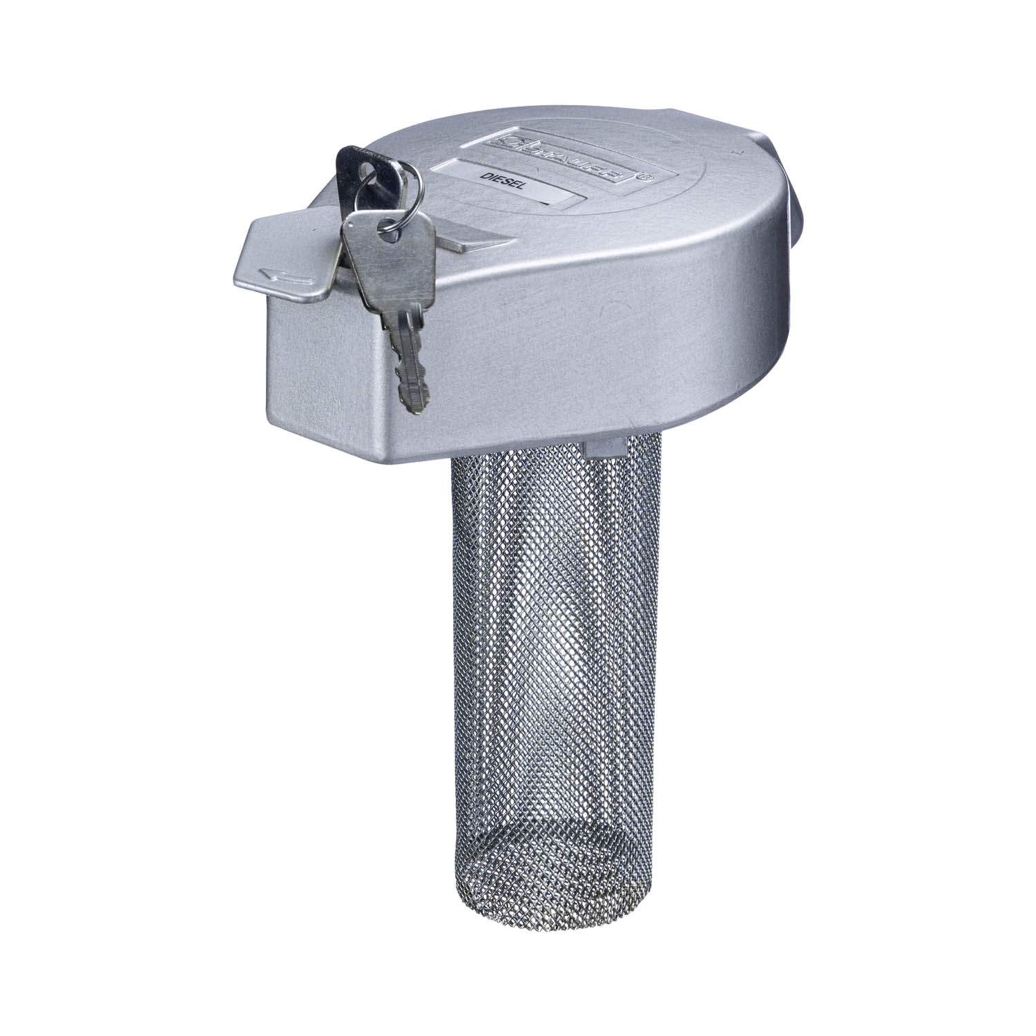 Stauff 1910001713. Einfüll- und Belüftungsfilter aus Metall, abschließbar Klemmversion mit 10µm Luftfilterelement Belüftung in beide Richtungen Metall-Einfüllsieb (150mm)