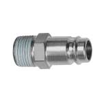 Riegler 107458.Nipple, I.D. 10, Hardened / nickel-plated steel, R 3/8 ET, PTFE