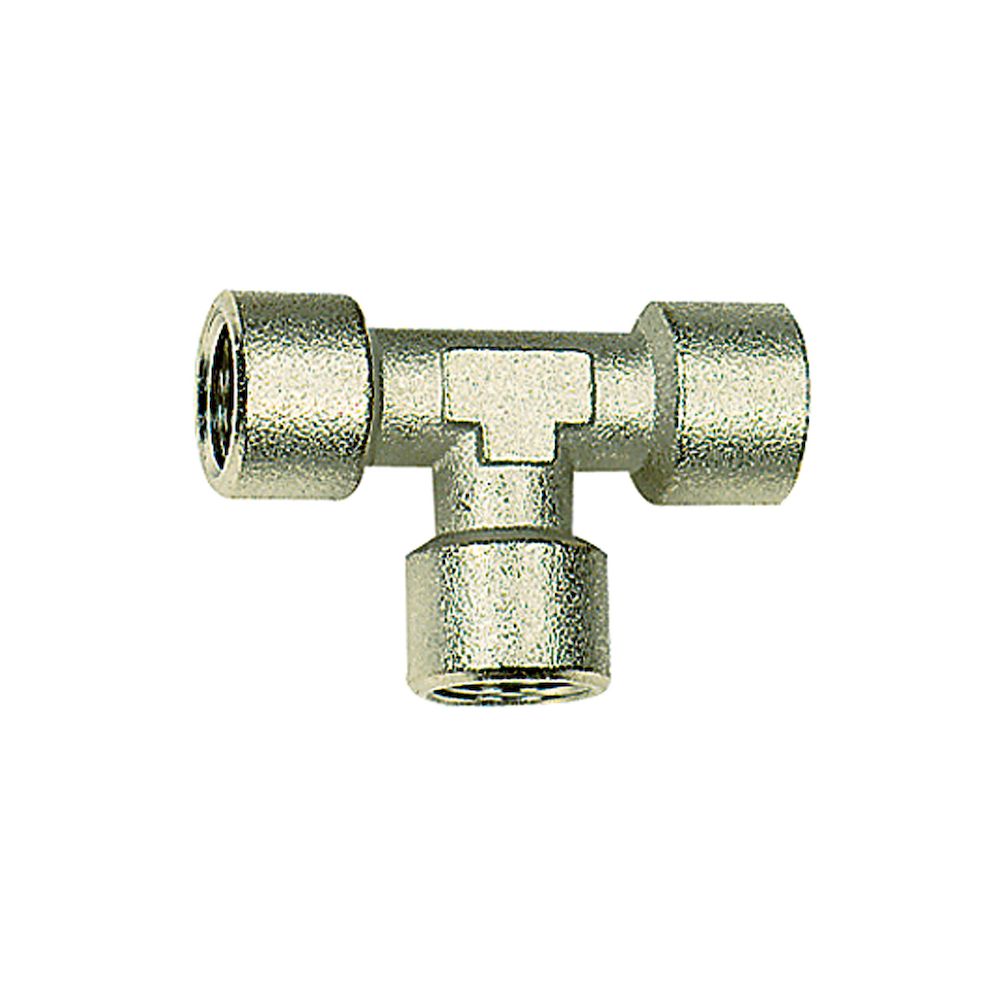 Riegler 112771.T-piece, Interior/interior/interior, G 1, nickel-plated brass