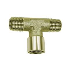 Riegler 112786.T-piece, exterior/interior/exterior, G/R 1/8, nickel-plated brass
