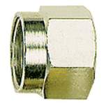 Riegler 112056.Coupling nut, M12x1, Pipe exterior Ø 8 mm, nickel-plated brass