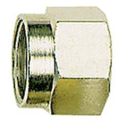 Riegler 112055.Coupling nut, M10x1, Pipe exterior Ø 6 mm, nickel-plated brass