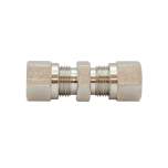 Riegler 111989.Straight fitting, Pipe exterior Ø 4 mm, nickel-plated brass