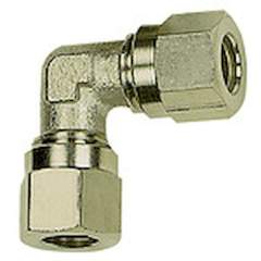 Riegler 112000.Angled fitting, Pipe exterior Ø 12 mm, nickel-plated brass