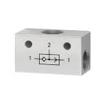 Riegler 106704. ODER-Ventil, 3 x G 1/4 Aluminium