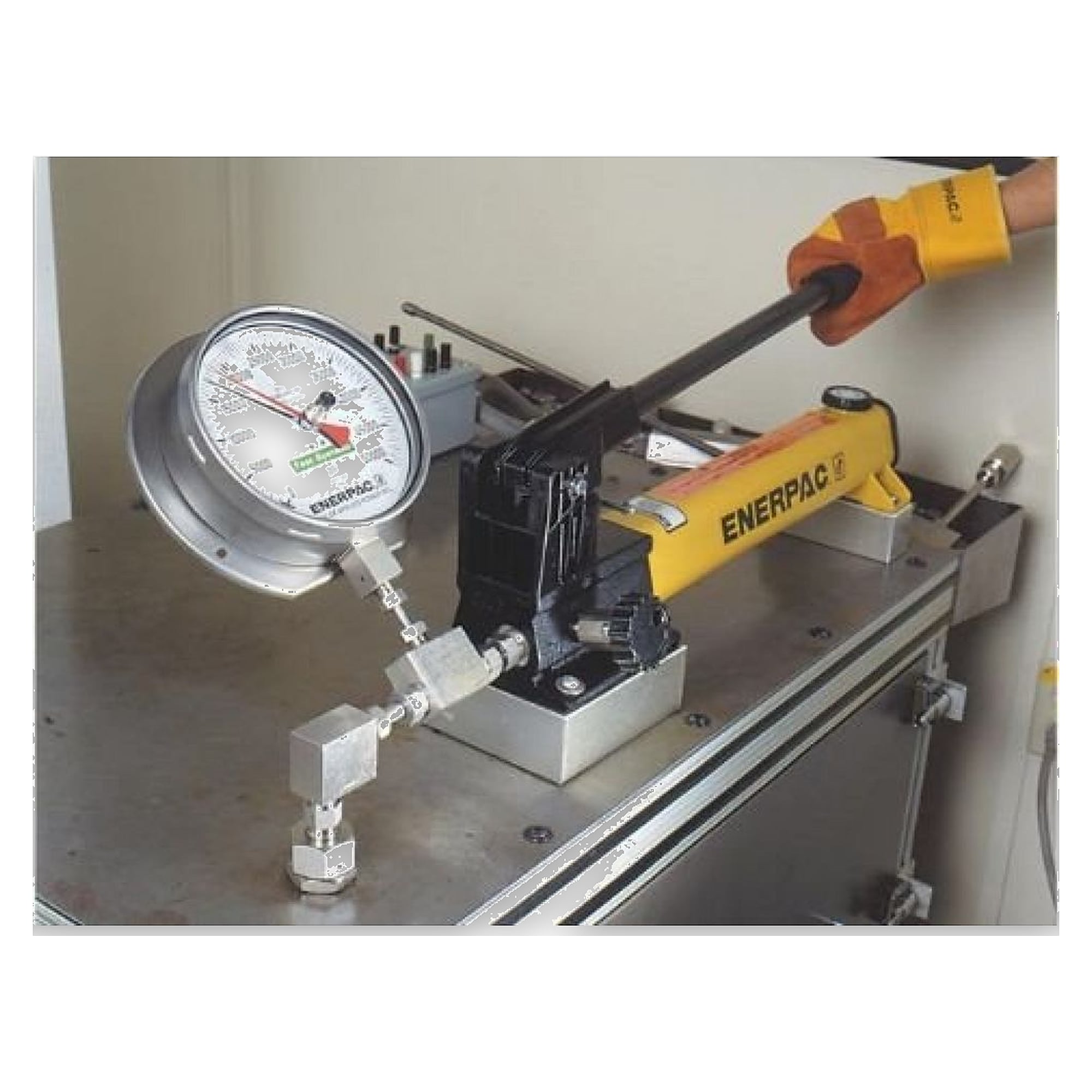 Test System Gauge, 192 mm Face, Stainless Steel, 2800 bar - Enerpac T6010L