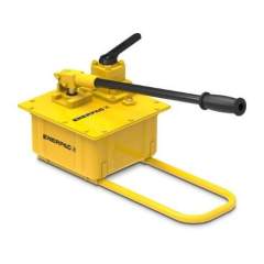 Enerpac P464, Dos velocidades, ULTIMA Steel Hydraulic Hand Pump, 453 in3 utilizable de aceite, Para usar con cilindros de doble acción