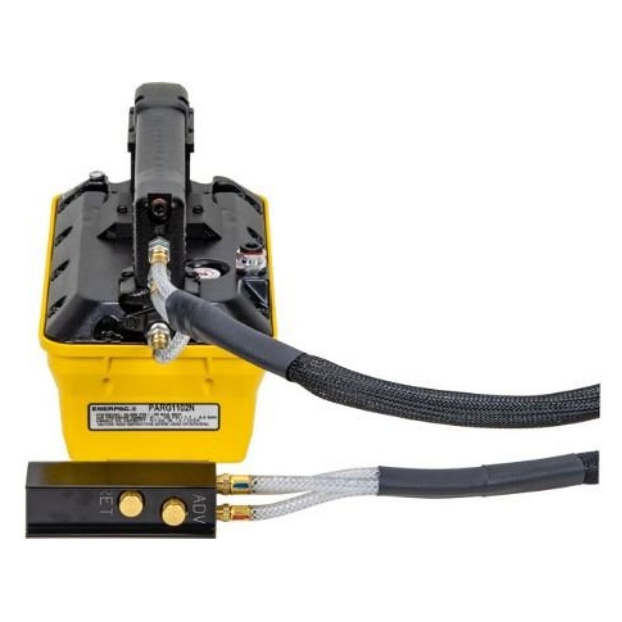 Turbo II Air Hydraulic Pump, 3/3 Manual Valve with Pendant, 2081 cm³ - Enerpac PARG1102N